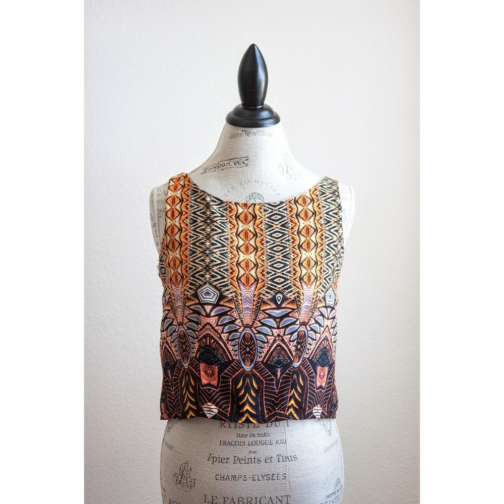 A'gaci Boho Tribal Crop Top